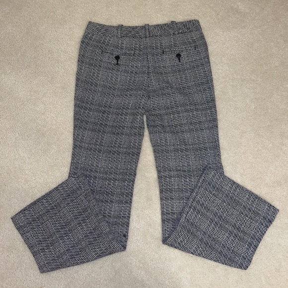 Grunge black and white tweed flare pants - Picture 3 of 4